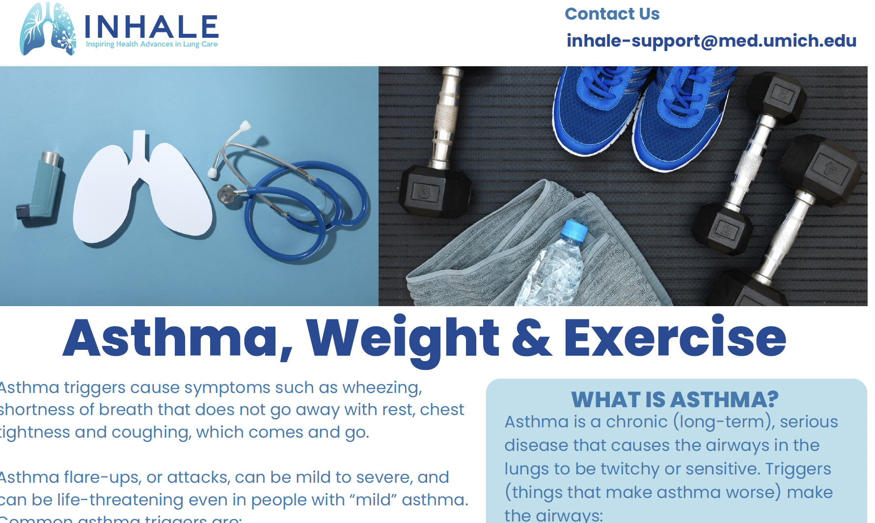 Asthma, Weight & Exercise (patient focused)